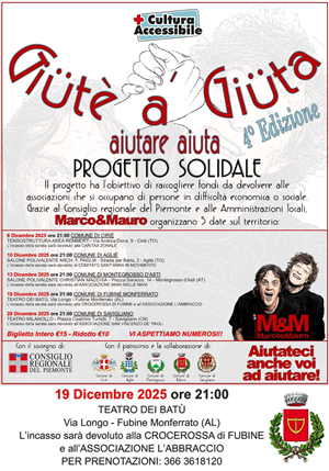 "Giutè a Giuta" ... Aiutate ad aiutare 4a edizione